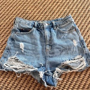Topshop Moto Mom Jean Shorts